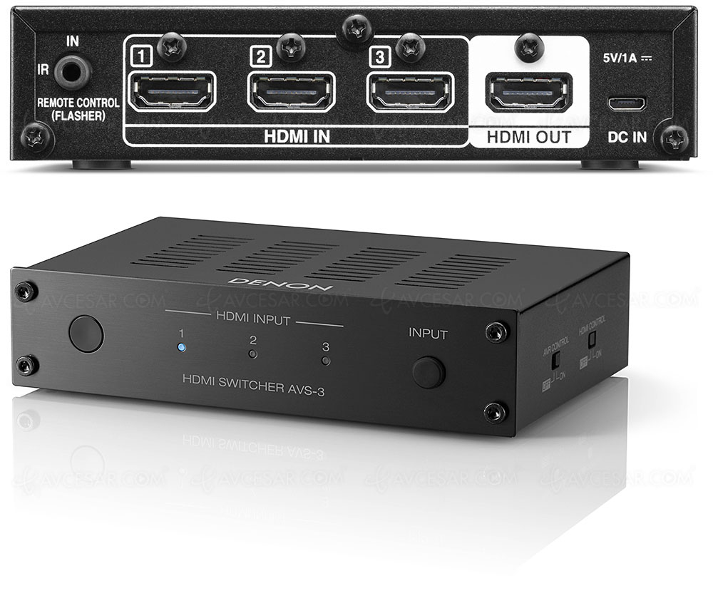 AVS-3 - 3 In/1 Out HDMI Switcher - Switcher for up to three 8K