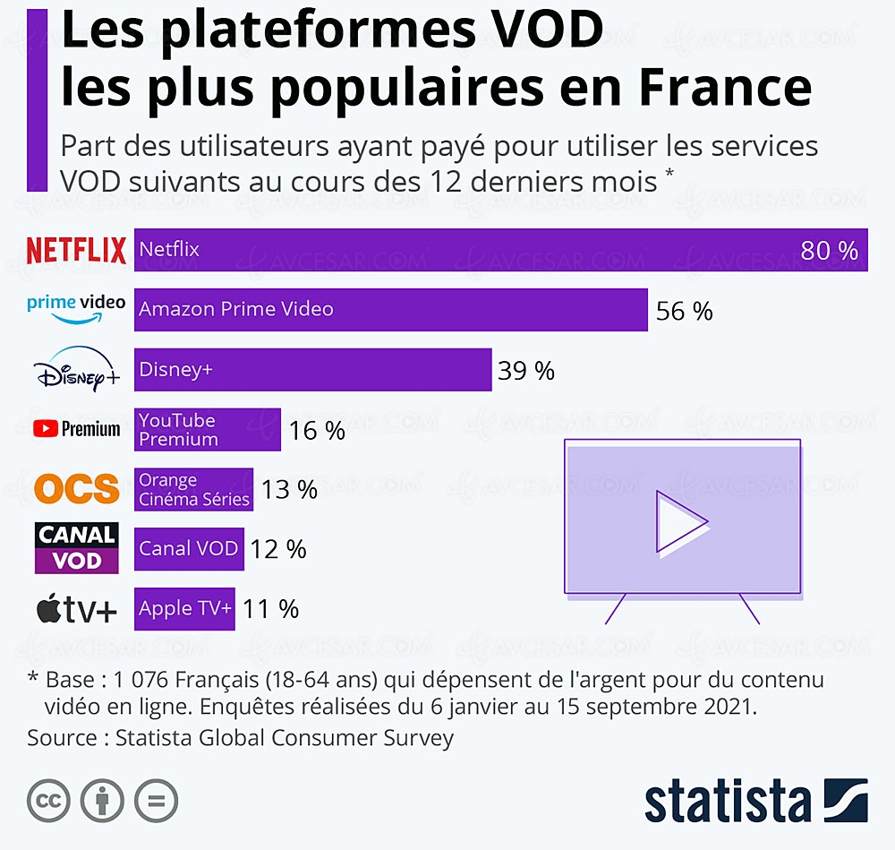 France Netflix still the most popular platform