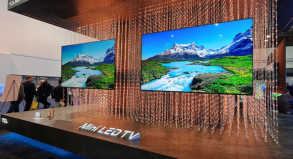 CES 23 > TCL C845 Mini LED TV: from 55'' to 98'' and 2,000 counter zones