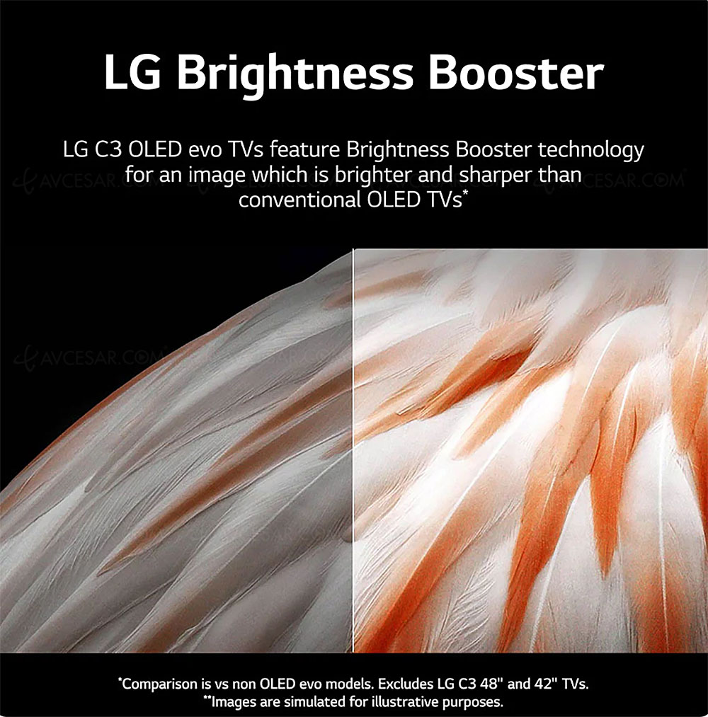 LG C3 55 4K HDR Smart OLED evo TV
